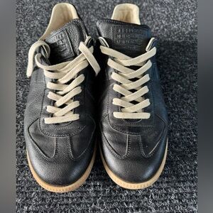 Margiela black replica sneaker used